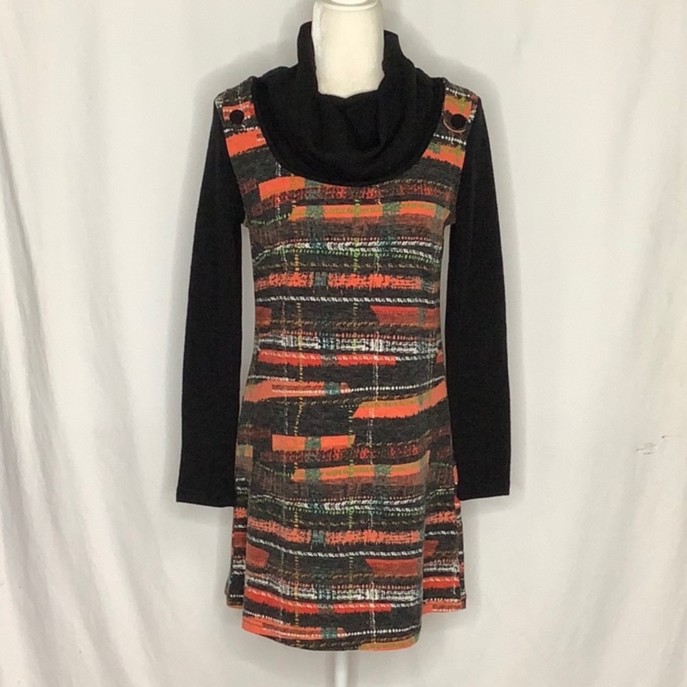 Aryeh Retro Knit Pinafore Style Sweater Dress Size S